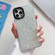 Glitter Epoxy Shockproof Phone Case for iPhone 14 Pro - White