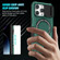 Sliding Camshield Magsafe Holder TPU Hybrid PC Phone Case for iPhone 14 Pro - Deep Green