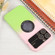 Gradient Silicone Shockproof Magsafe Phone Case with Lens Film for iPhone 14 Pro - Pink Green
