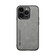 Skin Feel Magnetic Leather Back Phone Case for iPhone 14 Pro - Light Grey