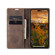 CaseMe-013 Multifunctional Retro Frosted Leather Phone Case for iPhone 14 Pro - Coffee