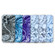 Marble Pattern Phone Case for iPhone 14 Pro - Red White