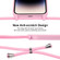 Crossbody Lanyard Liquid Silicone Case for iPhone 14 Pro - Pink