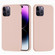 Solid Color Silicone Phone Case for iPhone 14 Pro - Sand Pink