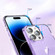 Star Solid Color Phone Case for iPhone 14 Pro - Purple