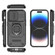 Sliding Camshield TPU + PC Shockproof Phone Case with Holder for iPhone 14 Pro - Purple