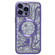 Electroplated Circuit Board Pattern MagSafe Phone Case for iPhone 14 Pro - Purple