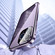 Magnetic Double-buckle HD Tempered Glass Phone Case for iPhone 14 Pro - Purple