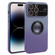 Gradient Silicone Shockproof Magsafe Phone Case with Lens Film for iPhone 14 Pro - Grey Purple