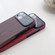 Wood Grain TPU Phone Case with Lens Film for iPhone 14 Pro - Red