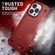 2 in 1 Soft TPU Hard PC Phone Case for iPhone 14 Pro - Red Rose Red