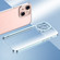 Electroplating High Transparent TPU Phone Case for iPhone 14 Pro - Silver