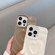 3D Love Pattern Phone Case for iPhone 14 Pro - Milk Coffee