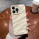 Solid Color Wave Texture TPU Phone Case for iPhone 14 Pro - Beige