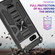 Shockproof TPU + PC Magnetic Phone Case with Holder for Google Pixel 7a - Black