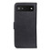 KHAZNEH Cowhide Texture Horizontal Flip Leather Phone Case for Google Pixel 7a - Black