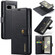 DG.MING Crazy Horse Texture Detachable Magnetic Leather Phone Case for Google Pixel 7a - Black