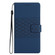 Diamond Embossed Skin Feel Leather Phone Case with Lanyard for Google Pixel 7a - Dark Blue