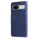 Fashion Calf Texture Zipper Leather Phone Case for Google Pixel 7a - Blue