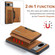 DG.MING M2 Series 3-Fold Multi Card Bag + Magnetic Phone Case for Google Pixel 7a - Brown