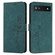 Skin Feel Heart Pattern Leather Phone Case for Google Pixel 7a - Green