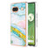 Electroplating Marble Dual-side IMD Phone Case for Google Pixel 7a - Green 004