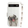 3D Colored Pattern Flip Leather Phone Case for Google Pixel 7a - Pug