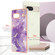 Electroplating Marble Dual-side IMD Phone Case for Google Pixel 7a - Purple 002