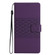 Diamond Embossed Skin Feel Leather Phone Case with Lanyard for Google Pixel 7a - Purple