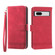 Dierfeng Dream Line TPU + PU Leather Phone Case for Google Pixel 7a - Red