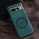 Magsafe Magnetic Ring Leather Texture Phone Case for Google Pixel 8 Pro - Green