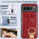 Wristband Leather Back Phone Case for Google Pixel 8 Pro - Red