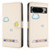 Cartoon Cats Leather Phone Case for Google Pixel 8 Pro - Beige White