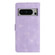 Flower Butterfly Embossing Pattern Leather Phone Case for Google Pixel 8 Pro - Purple