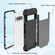 3 in 1 Shockproof PC + Silicone Phone Case for Google Pixel 8 Pro - Black