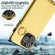 Crossbody Ring Wallet Leather Back Cover Phone Casefor iPhone 13 Pro Max - Yellow