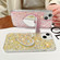 Starry Sequin Mirror Stand Epoxy TPU Phone Casefor iPhone 13 Pro Max - Yellow