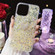 Starry Sequin Diamond Heart Epoxy TPU Phone Casefor iPhone 13 Pro Max - Yellow