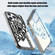 Mirror Style Hollow Heat Dissipation Electroplated TPU Phone Casefor iPhone 13 Pro Max - Silver