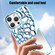 Mirror Style Hollow Heat Dissipation Electroplated TPU Phone Casefor iPhone 13 Pro Max - Silver