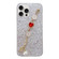 Starry Sequin Love Gem Chain Epoxy TPU Phone Casefor iPhone 13 Pro Max - Silver