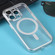 MagSafe Electroplating Straight TPU Phone Case for iPhone 13 Pro Max - Silver
