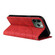 Dual-color Splicing Horizontal Flip PU Leather Case with Holder & Card Slots & Wallet for iPhone 13 Pro Max - Red