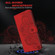Peacock Embossed Pattern Horizontal Flip Leather Case with Holder & Card Slots & Wallet & Lanyard for iPhone 13 Pro Max - Red