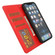 Ultra-thin Separable Magnetic Horizontal Flip Leather Case with Card Slot & Wallet for iPhone 13 Pro Max - Red