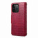 Denior Crocodile Texture Oil Edge Leather Phone Casefor iPhone 13 Pro Max - Rose Red