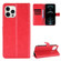 Crazy Horse Texture Horizontal Flip Leather Case with Holder & Card Slots & Lanyard for iPhone 13 Pro Max - Red