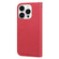 Cartoon Buckle Horizontal Flip Leather Phone Casefor iPhone 13 Pro Max - Red