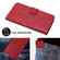 Tree Birds Embossed Pattern Leather Phone Casefor iPhone 13 Pro Max - Red