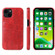 Fierre Shann Retro Oil Wax Texture PU Leather Case with Card Slots for iPhone 13 Pro Max - Red